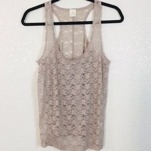 🐾 Hinge lace tank sz S